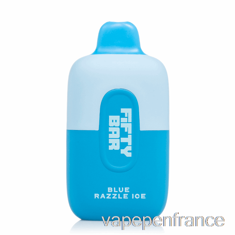 Stylo Jetable Bleu De Vape De Glace De Razzle De La Barre 6500 De Cinquante